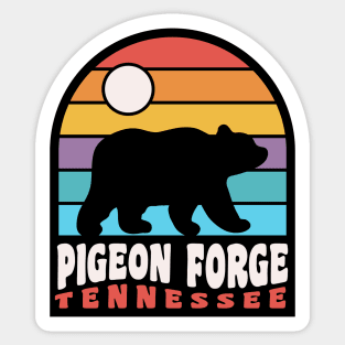 Pigeon Forge Tennessee Great Smoky Mountains Bear Badge Sticker